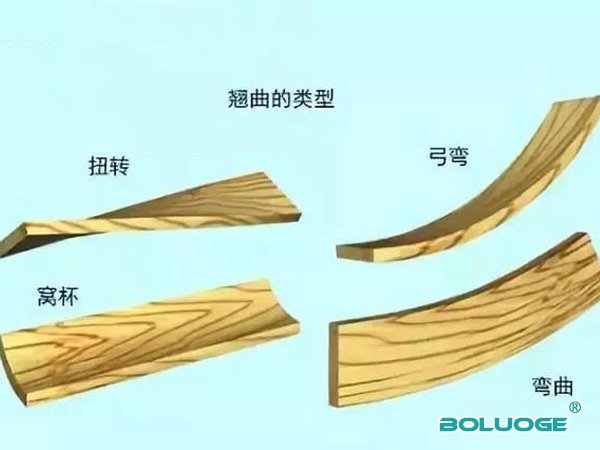 菠萝格木材的变形式多方面的，和菠萝格木材的干燥有直接的关系
